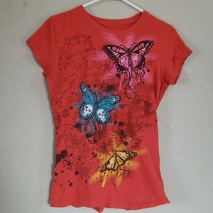 Butterflies and Skulls Screen tee